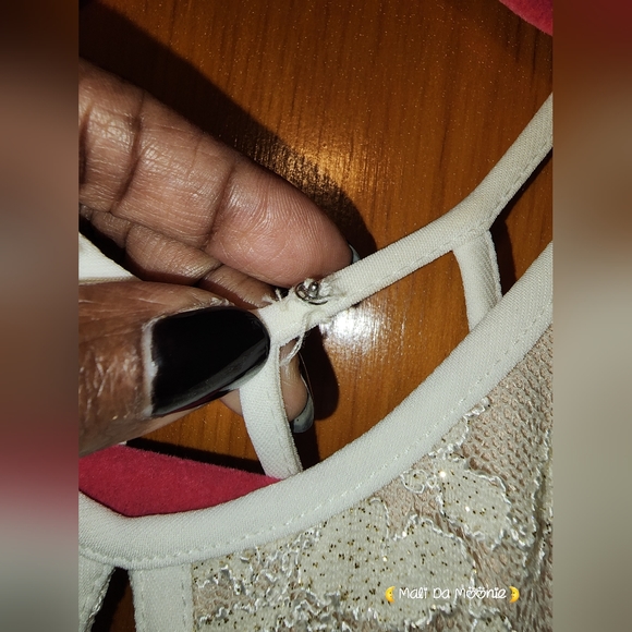 Ashley Stewart Size 16 Ivory Halter Dress - Picture 5 of 6